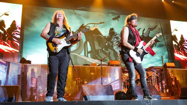 Adrian Smith e Dave Murray, guitarristas do Iron Maiden -