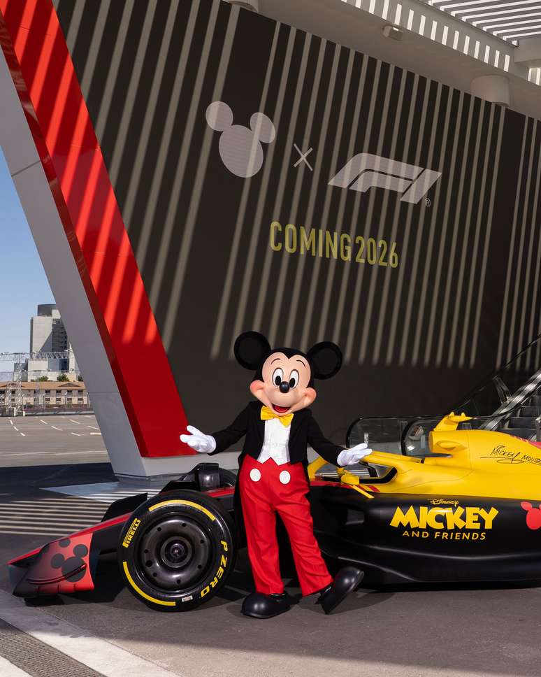 Anuncio da parceria entre Formula 1 e Disney