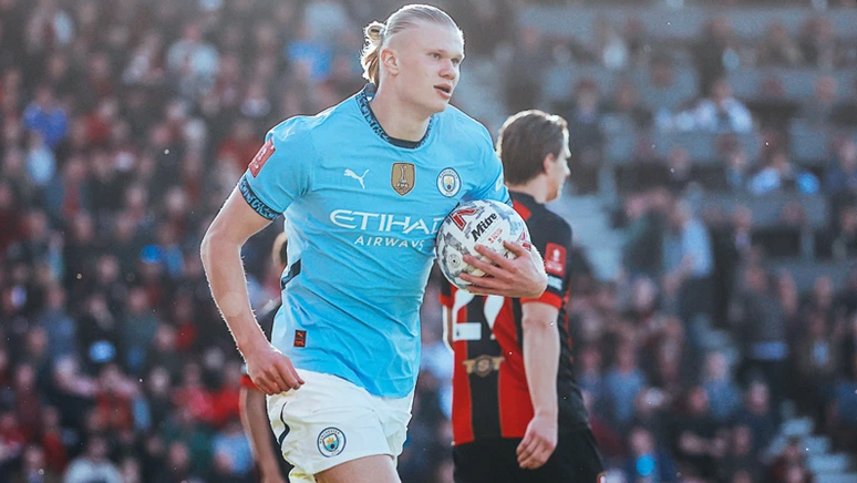 Erling Haaland renovou com o Manchester City at&eacute; 2034