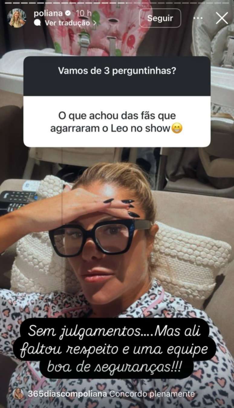 Story de Poliana Rocha - Reprodução/Instagram