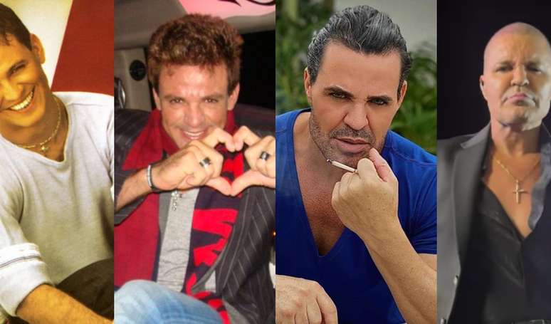 Antes e depois de Eduardo Costa: veja 38 fotos da mudança radical do sertanejo - com direito a careca, cabelão e emagrecimento de 25 kg.