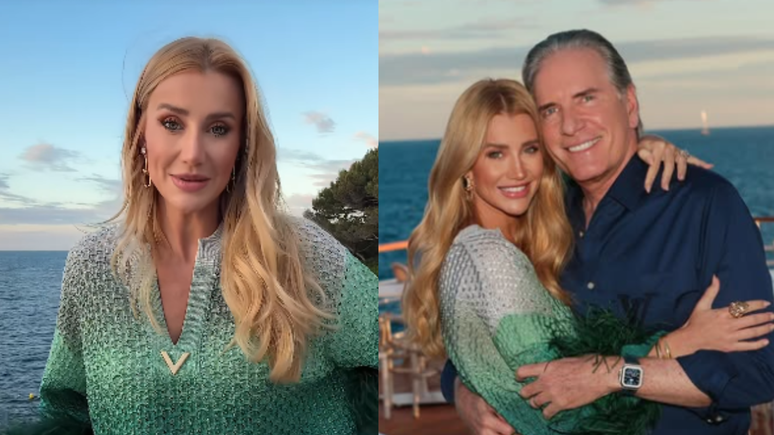 Ana Paula Siebert exibe foto da lua de mel com Justus em paraíso