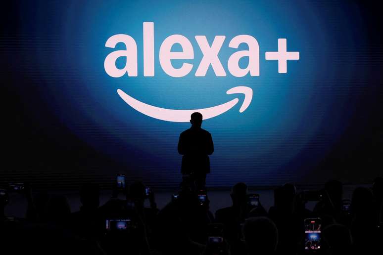 Logo da Alexa+ durante evento em Nova York