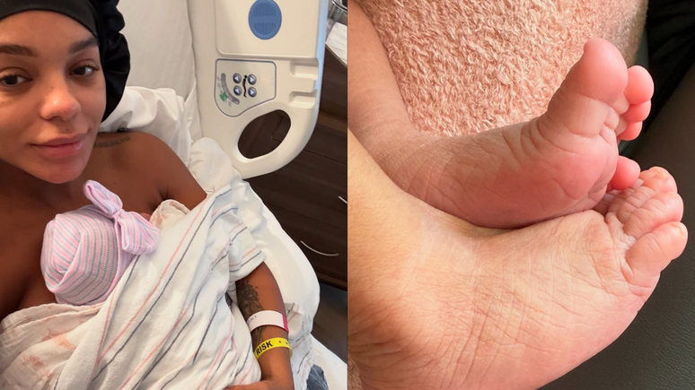 Brunna Gonçalves celebra uma semana de vida de Zuri