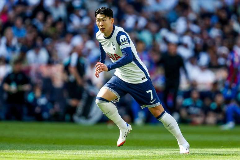 Heung-min Son (Tottenham) durante jogo contra o Crystal Palace, no dia 11.05.2025 
