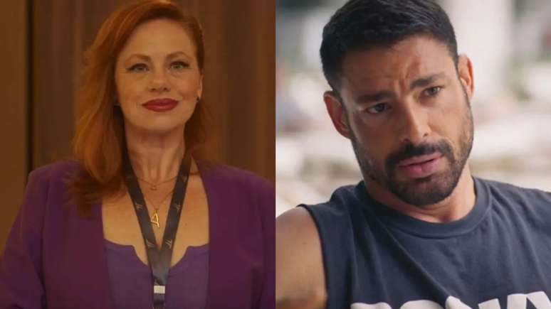 Karine Teles e Cauã Reymond em 'Vale Tudo'