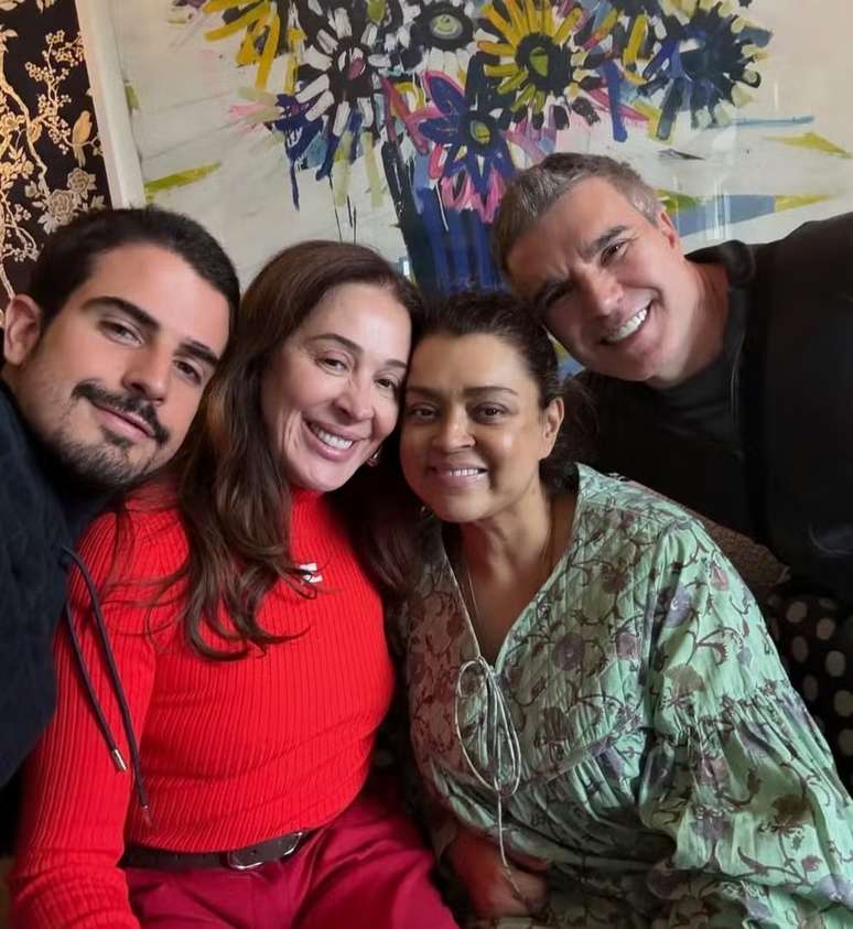Enzo Celulari, Claudia Raia, Preta Gil e Jarbas Homem de Mello (Reprodução/Instagram)