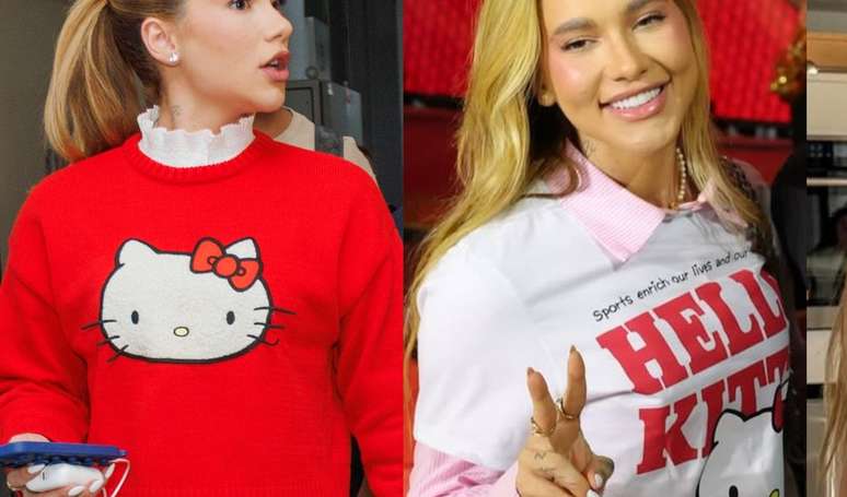 Virginia Fonseca: sequelce of children’s Looks with Hello Kitty Print had a hidden marketing that almost nobody noticed Virginia Fonseca: sequelce of children’s Looks with Hello Kitty Print had a hidden marketing that almost nobody noticed