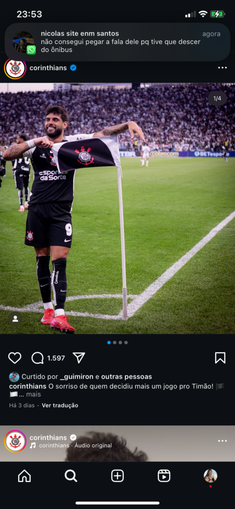 Yuri Alberto, jogador do Corinthians 
