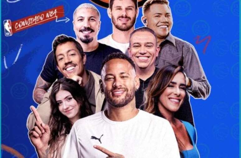 QSI Quality Sports Images - Legenda: Neymar se reúne com amigos para react de jogo das Finais da Conferência Oeste da NBA
