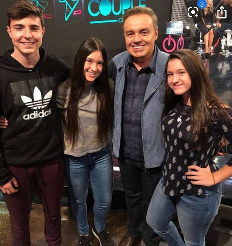 Gugu libato with his children João Augusto, Marina and Sofia Libato Gugu libato with his children João Augusto, Marina and Sofia Libato