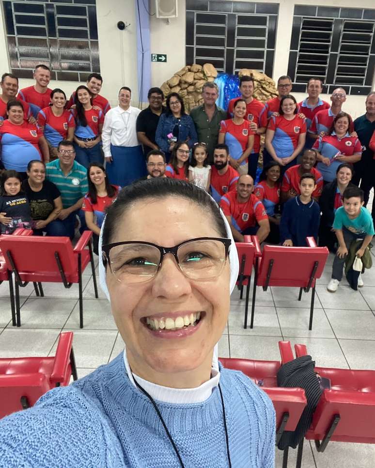 Sister Marisa in professional retreat