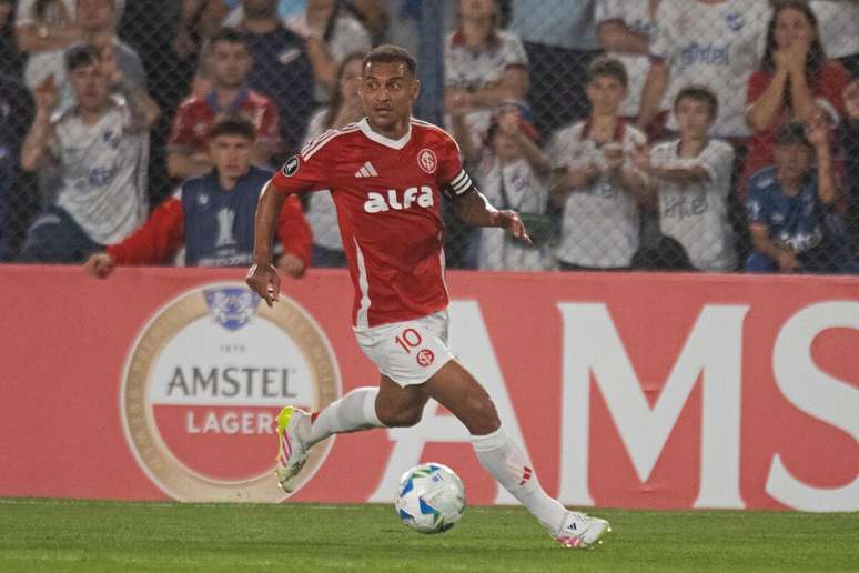 Alan Patrick (Internacional) durante jogo contra o Nacional Montevideo, no dia 15.05.2025 