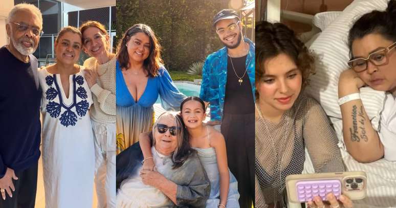 The singer with his father and stepmother; the mother, the nephew and the son; And the nephew: the united family looking for healing The singer with his father and stepmother; the mother, the nephew and the son; And the nephew: the united family looking for healing