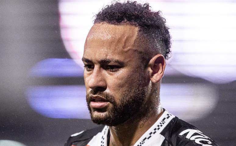 Neymar, em campo, pelo Santos 