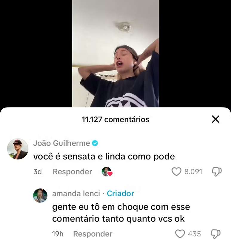 Jo&atilde;o Guilherme e Amanda Lenci