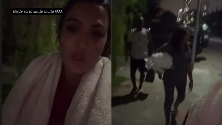 Without water, Gracyanne invades a robbery gym and brings the whole family to bathe Without water, Gracyanne invades a robbery gym and brings the whole family to bathe