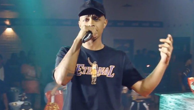 MC Dick durante apresentação na Roda de Funk