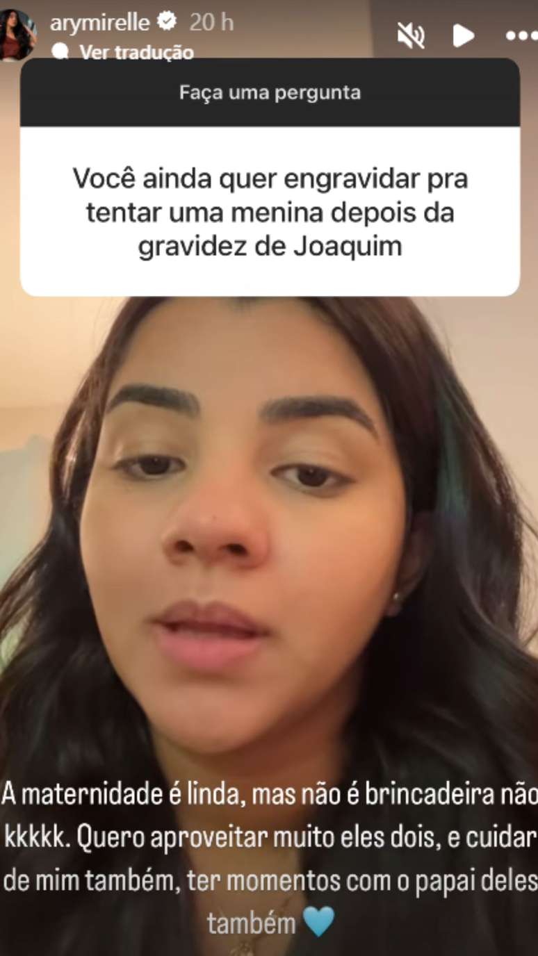Ary Mirelle fala sobre maternidade - Instagram