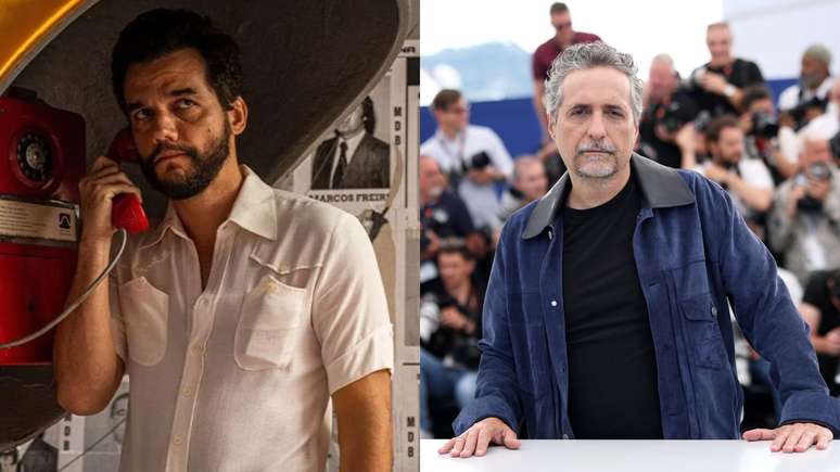 Wagner Moura sa Ghníomhaire Rúnda agus Kleber Mendonça Filho i Cannes