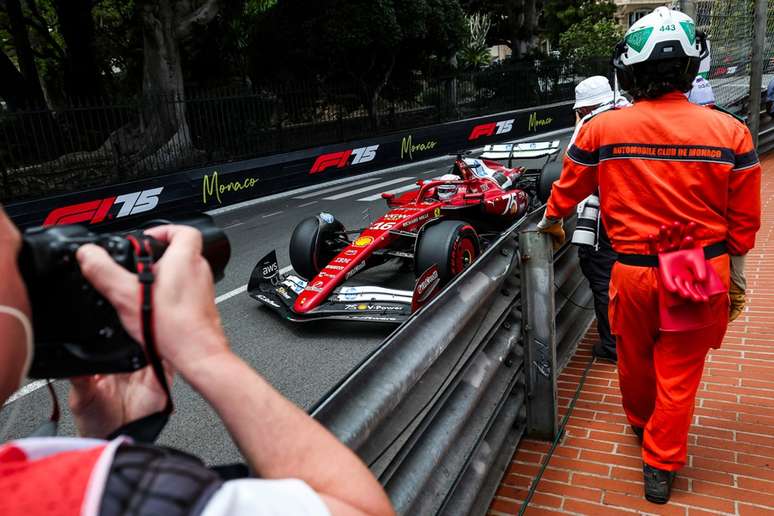 Todos os olhos em Monaco nesta sexta foram para Leclerc e a Ferrari
