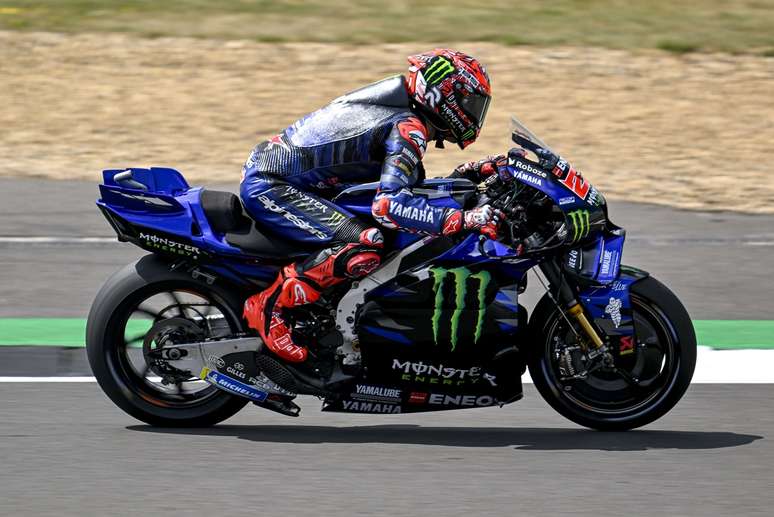 Fábio Quartararo finalizando sua volta em Silversone
