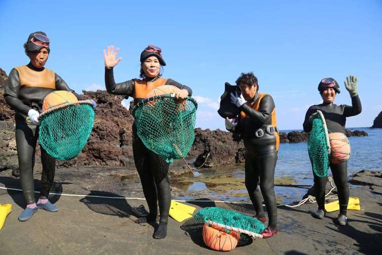Most Haenyeo today is over 60 years old Most Haenyeo today is over 60 years old