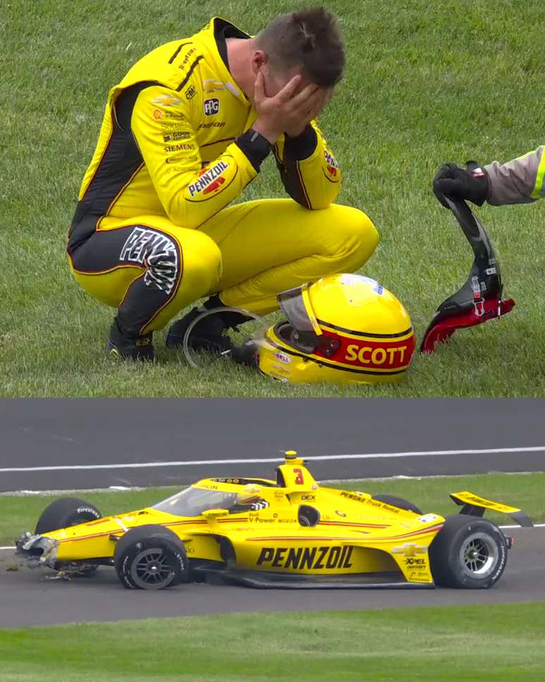 Drama de McLaughlin, que abandonou antes mesmo da corrida começar 