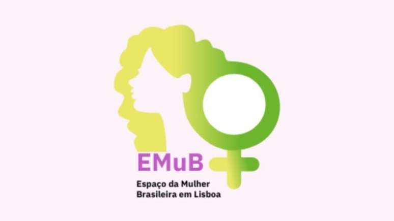 Logomarca do recém-inaugurado Espaço da Mulher Brasileira (EMuB) em Lisboa.