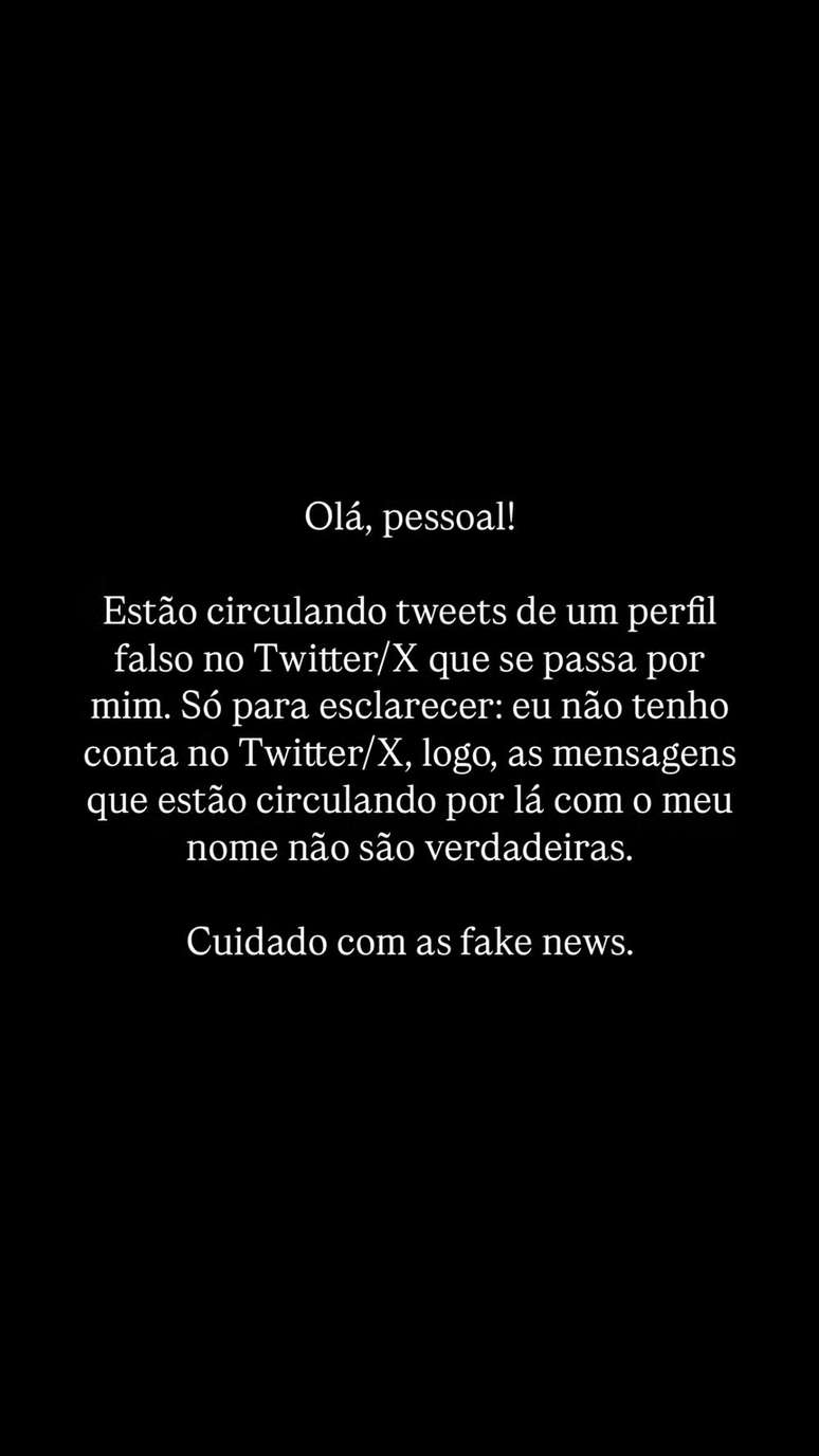 Rodrigo Lombardi se pronunciou ap&oacute;s conta falsa gerar pol&ecirc;mica 