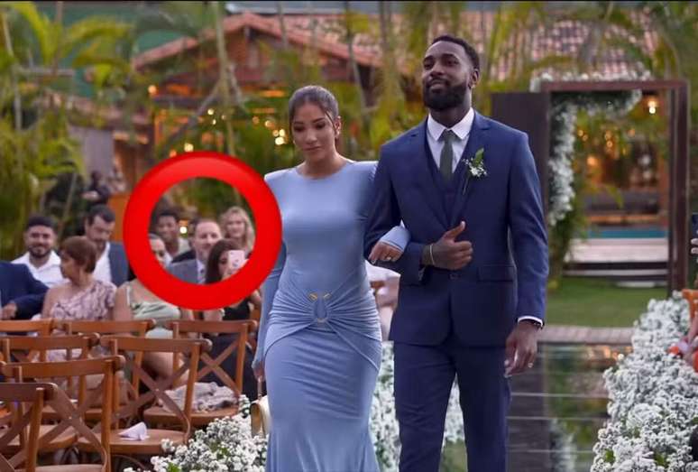 Plata e Maiara no casamento de Wesley &ndash;