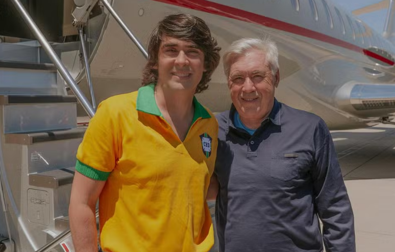 Ancelotti e o empresário Diego Fernandes