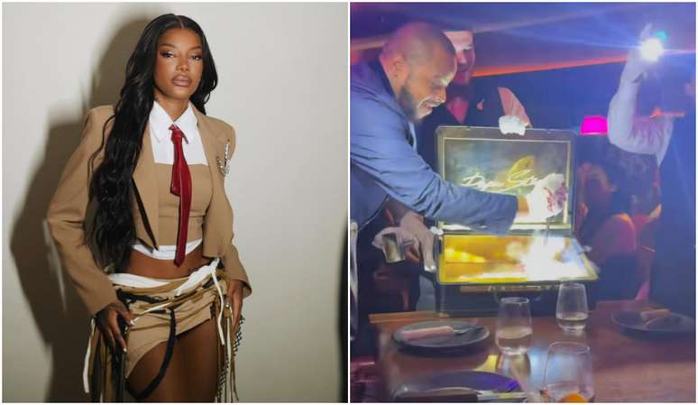 Ludmilla experimenta carne do badalado Papi Steak