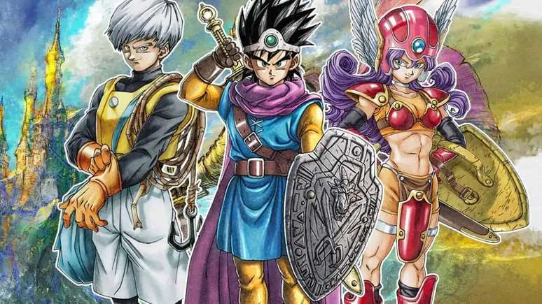 Her&oacute;is da s&eacute;rie Dragon Quest eram desenhados por Akira Toriyama, criador de Dragon Ball