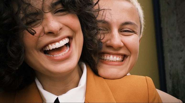 Julia Anquier e a esposa, Maria Beraldo