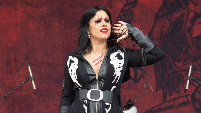 Cristina Scabbia, vocalista do Lacuna Coil, em 2022 -