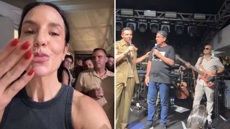 Ivete Sangalo compartilhou o momento com uma live para os fãs