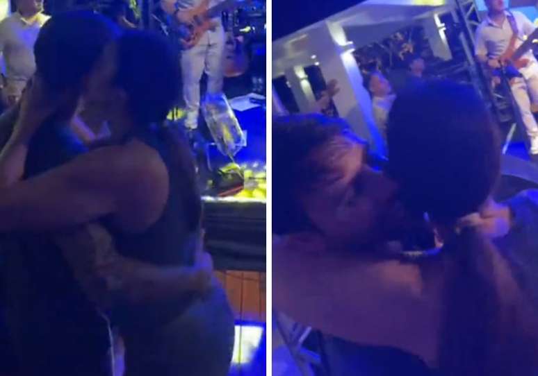 Ivete Sangalo e Daniel Cady aos beijos