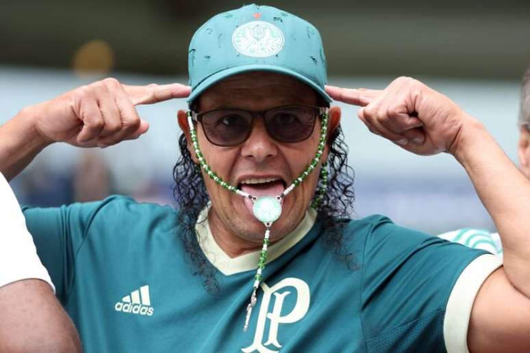Torcedores aguardam partida v&aacute;lida pela final do campeonato paulista na arena Allianz parque