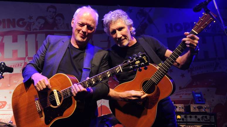 David Gilmour e Roger Waters, do Pink Floyd, em 2010 -