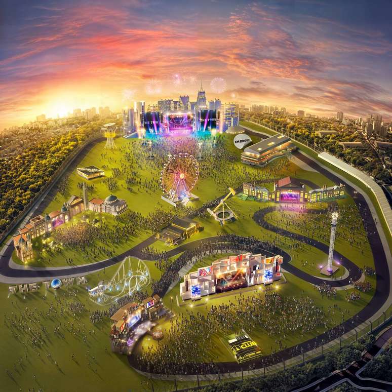 Mapa do The Town 2025 -