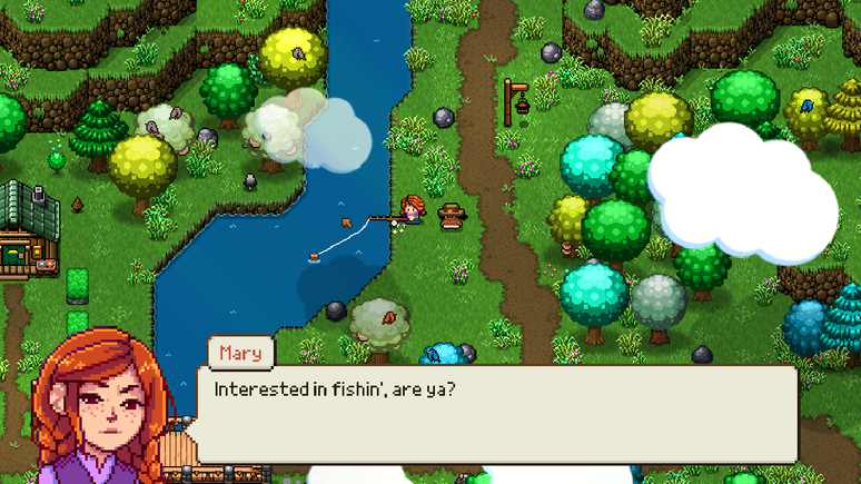 Conversar com os moradores &eacute; um dos atrativos do jogo