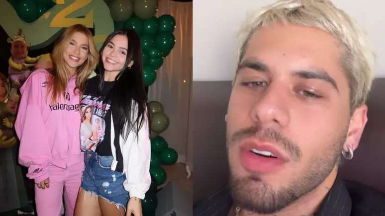 Virginia Fonseca, assessora Maressa Lopes e Zé Felipe