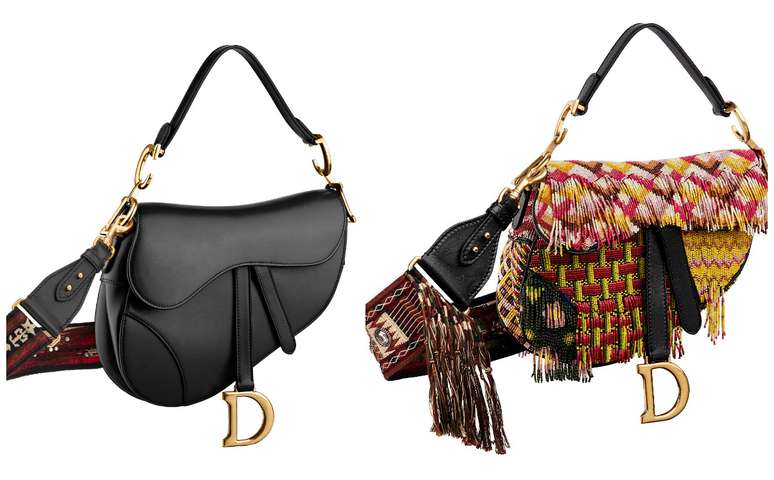 Bolsa Saddle da Dior em duas vers&otilde;es (Fotos: Divulga&ccedil;&atilde;o/Dior)