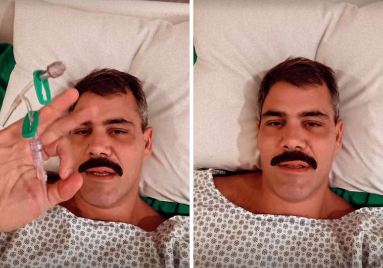 Juliano Cazarré no hospital