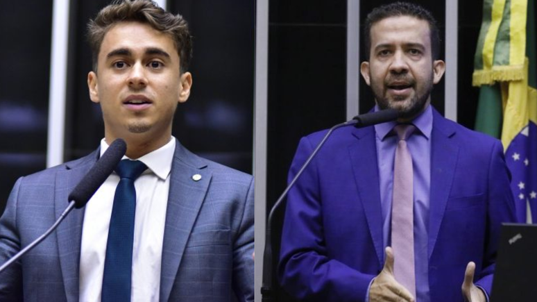 Nikolas Ferreira e André Janones Nikolas Ferreira e André Janones