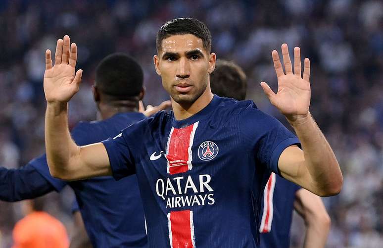 Hakimi não comemora gol