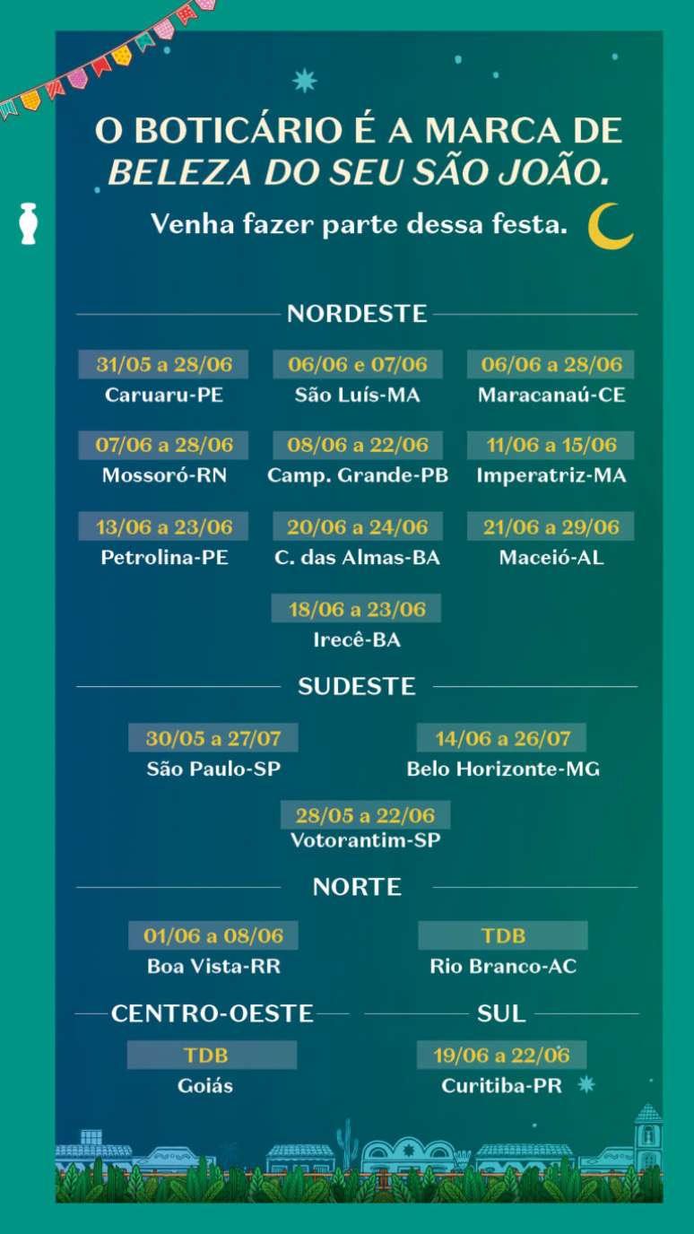Veja a programação da Casa do Boti durante o São João