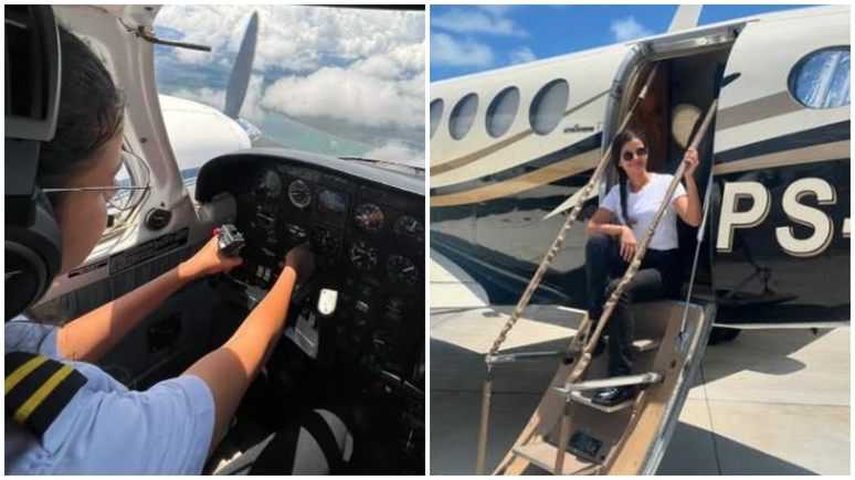 Quem é a piloto de 23 anos que comandou pouso de emergência de Lívia Andrade 
