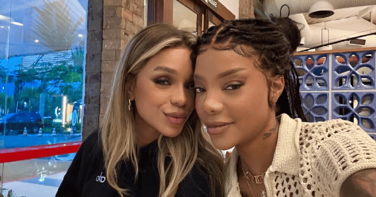 Ludmilla e Brunna Gonçalves fazem chá revelação e descobrem sexo do bebê
